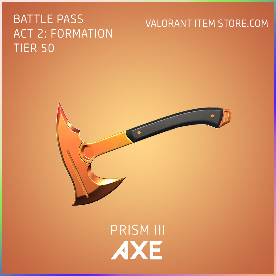 Prism 3 III Axe valorant skin battle pass