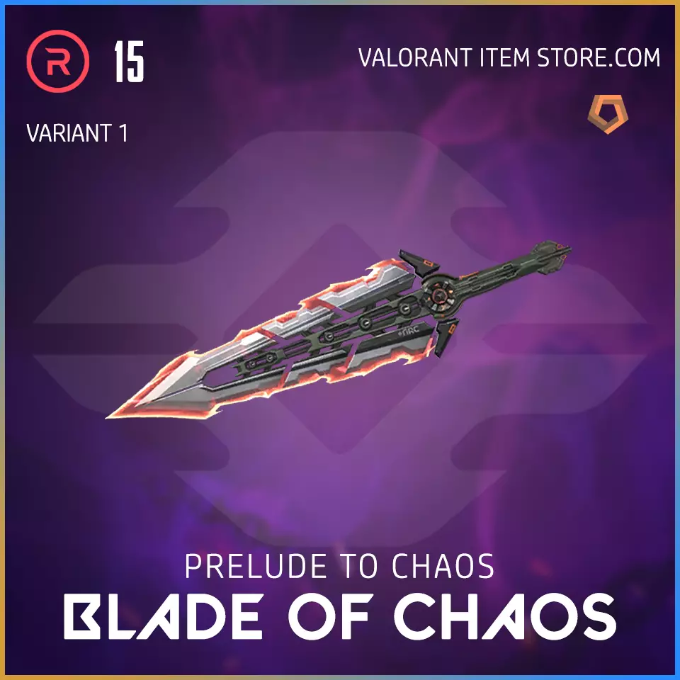 prelude to chaos blade of chaos valorant skin variant 1